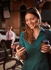 woman with coffee  cup
